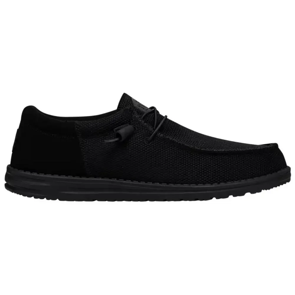 Hey Dude Wally Funk Mono 40011-0XS Men's 9 M Black Slip On Casual Shoes ZOGG3697